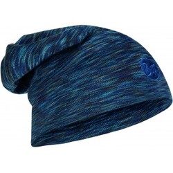 Heavyweight Merino Wool Loose Hat – Denim Multi Stripes