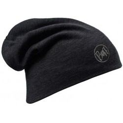 Heavyweight Merino Wool Loose Hat – Solid Black