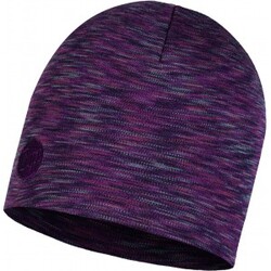 Heavyweight Merino Wool Regular Hat – Shale Grey Multi Stripes