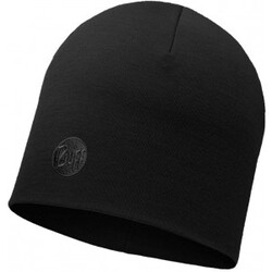 Heavyweight Merino Wool Regular Hat  – Solid Black
