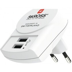 Euro USB Charger – 2xUSB Type A – Adaptor