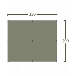Bitihorn Trek Tarp 3,5×2,9 green