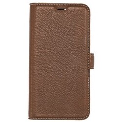 iPhone 11, Læder wallet aftagelig, brun – Mobilcover
