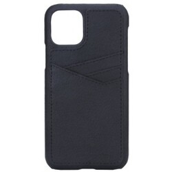 iPhone 11 Pro, Triple Card Læder Cover, sort – Mobilcover