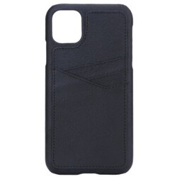iPhone 11, Triple Card Læder Cover, sort – Mobilcover