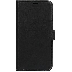 iPhone X/Xs, Læder wallet aftagelig, sort
