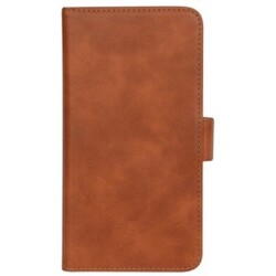 iPhone XR, PU wallet 3 kort aftagelig, l.brun
