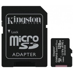 Kingston 128gb Micsdhc C Select+ 100r A1 C10 Card + Adpt. – Adaptor