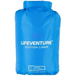 Lifeventure Cotton Sleeping Bag Liner, Mummy (blue) – Sovepose