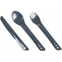 Lifeventure Ellipse Cutlery Set – Graphite – Bestik