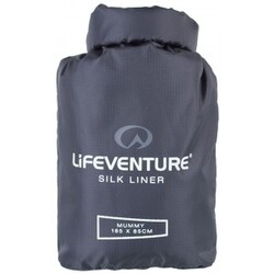 Lifeventure Silk Sleeping Bag Liner, Mummy (grey) – Sovepose