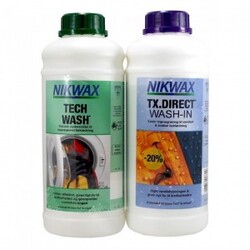 Nikwax Twinpack Tech Wash/tx-direct – Neutral – Str. 2 l – Imprægnering