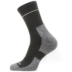 Sealskinz Solo Quickdry Ankle Length Sock – Black/Grey – Str. M – Strømper