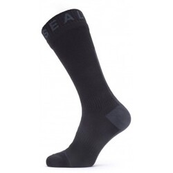 Sealskinz Waterproof All Weather Mid Length Sock W – Black/Grey – Str. M – Strømper