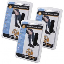 Travelsafe Pressure Socks (black) – Black – Str. M/39-42 – Strømper