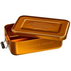 Metal Lunch Tin Gold