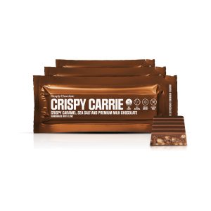 Crispy Carrie 12-pack | Knasende karamel, havsalt og premium mælkechokolade