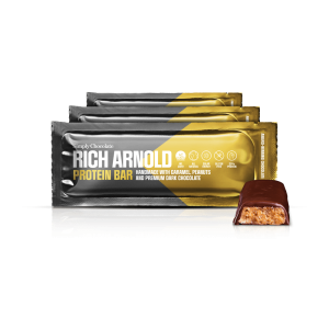 Rich Arnold 12 Pack | Proteinbar med karamel, peanuts og premium mørk chokolade