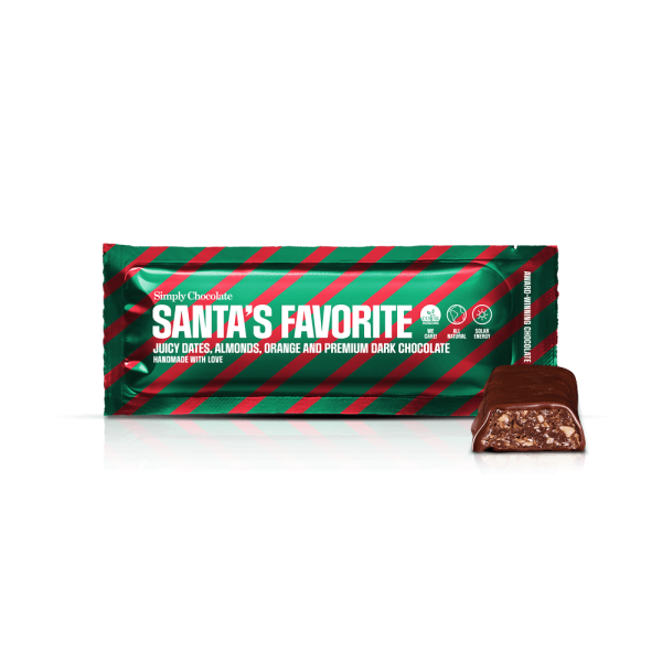 Santa's favorite | Dadler, mandler, appelsin og premium mørk chokolade