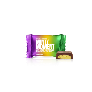 Minty Moment – Box med 75 stk. bites | Mint, matcha the, crisp og premium mørk chokolade
