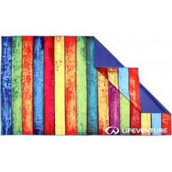Lifeventure Softfibre Trek Towel – Striped Planks – Håndklæde