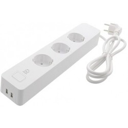 Deltaco-sm 3 Way Outlet With 2 Usb Ports – Diverse