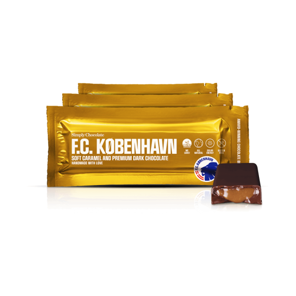 FCK guldbar 12-pack | Blød karamel og mørk chokolade