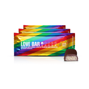 Love 12-pack | Marcipan og et dobbelt lag mørk chokolade