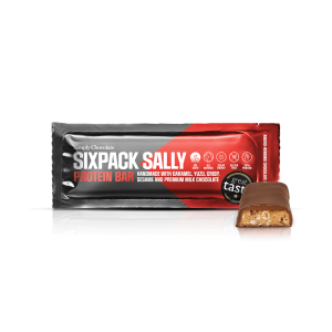 Sixpack Sally | Karamel, yuzu, sesam og mælkechokolade