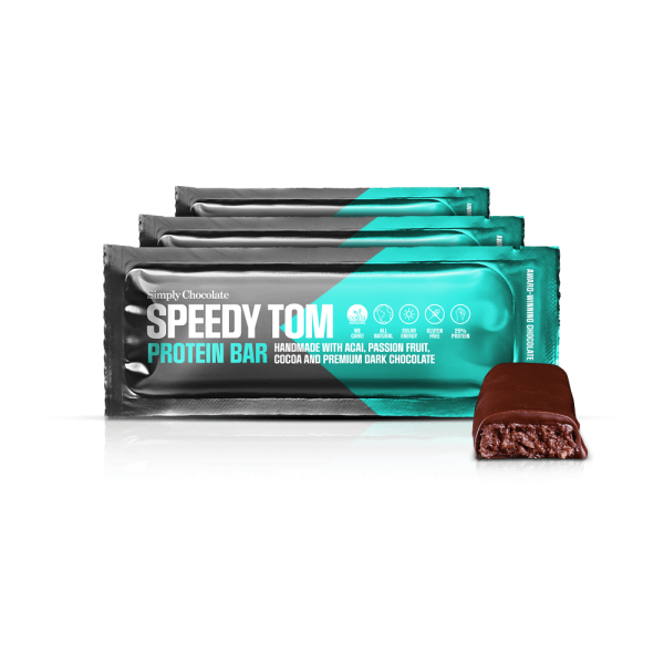 Speedy Tom 12-Pack | Acai, kakao, passionsfrugt og premium mørk chokolade