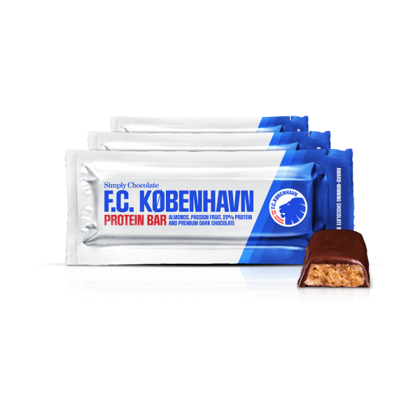 FCK proteinbar 12-pack | Mandler, passionsfrugt og mørk chokolade