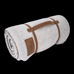 Petromax Wool Blanket 150 x 200 cm – White/Dark Grey – Str. 150 x 200 cm – Tæppe
