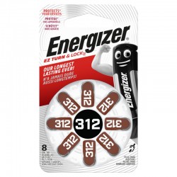 Energizer Hearing Aid 312 -8 pack – Batteri