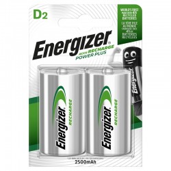 Energizer Rech D 2500mAh 2 pack – Batteri
