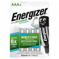 Energizer Recharge Extreme Eco AAA 800mAh 4 pack – Batteri