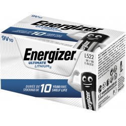 Energizer Ultimate Lithium 9V B2B 10 pack – Batteri