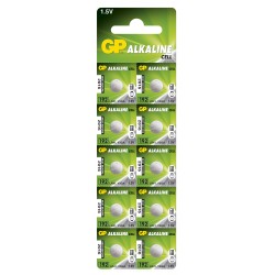 GP Alkaline 1,5V 192 C10 LR41 V3GA Knapcelle Batteri – 10 stk.