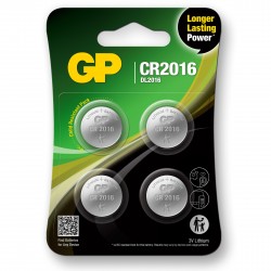 GP Lithium 3V CR2016 Knapcelle Batteri – 4 stk.