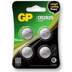 GP Lithium 3V CR2025 Knapcelle Batteri – 4 stk.
