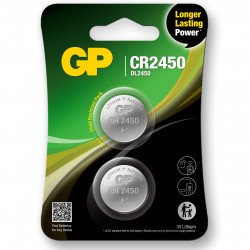 GP Lithium 3V CR2450 Knapcelle Batteri – 2 stk.