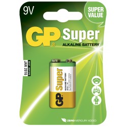 GP Super Alkaline 9V batteri – 1 stk.