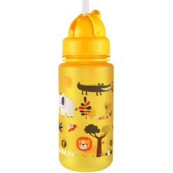 Littlelife Water Bottle, Safari, 400ml – Drikkeflaske