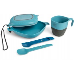 Uco Mess Kit, 6 Pc, Classic Blue – Service