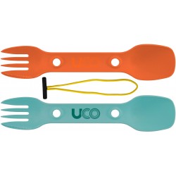 Uco Utility Spork 2pk With Cord Teal+ – Bestik