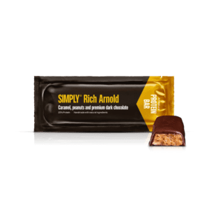 Rich Arnold proteinbar | Karamel, peanuts og mørk chokolade